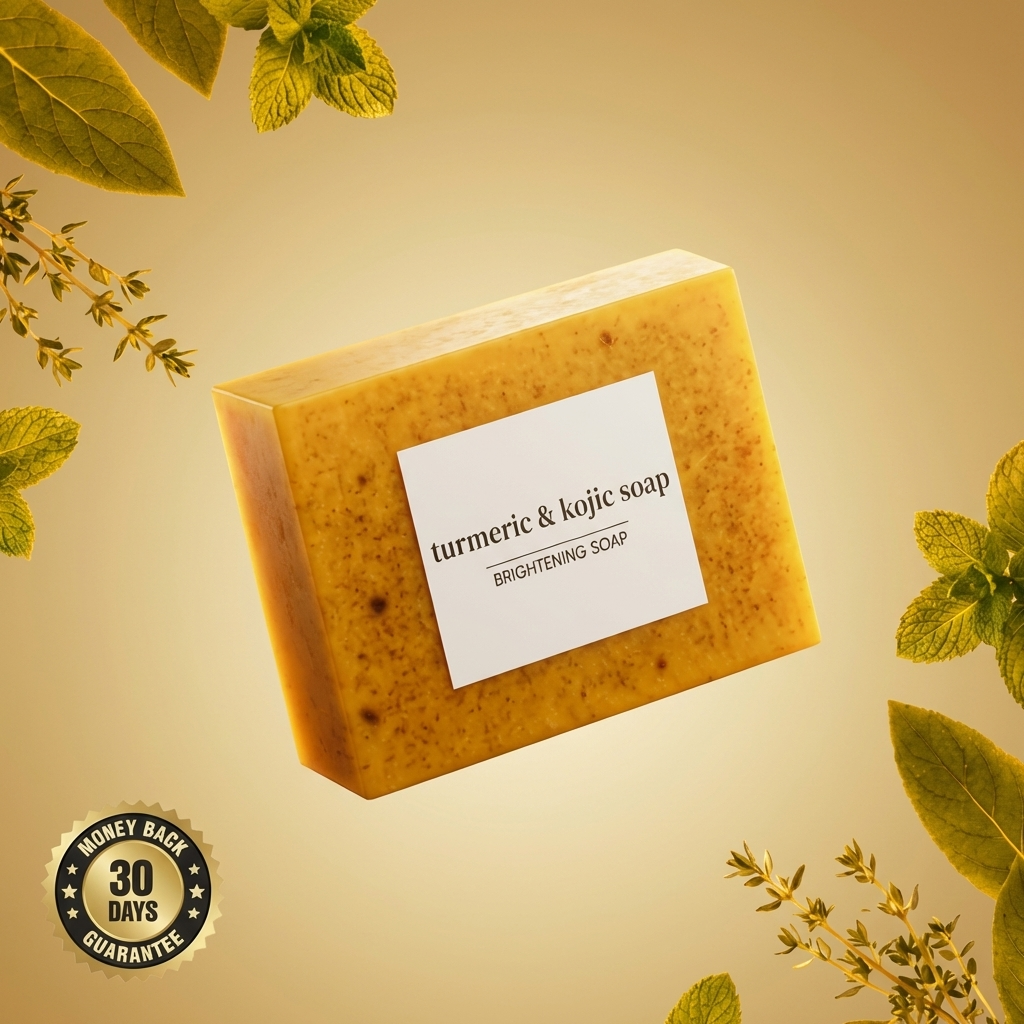 Promotion Fête du Travail Savon Éclaircissant Curcuma & Kojic – Anti‑Taches et Teint Lumineux