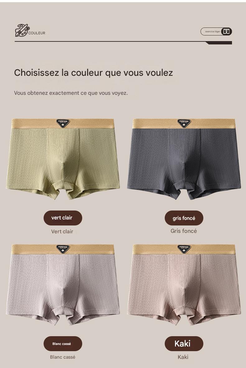 Boxer Homme Côtelé Ultra Doux – 5 Couleurs Confort & Style
