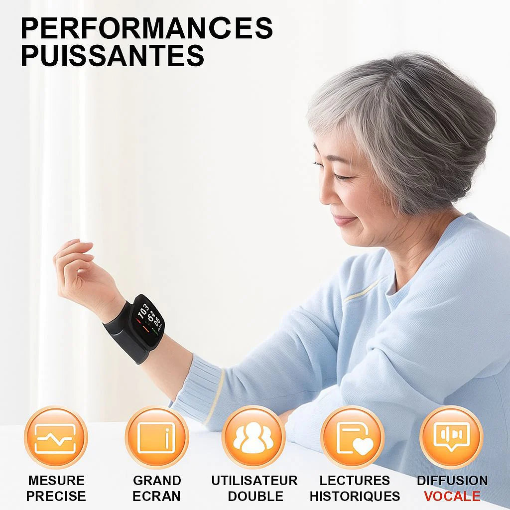 💙 TENSIOMÈTRE ÉLECTRIQUE À POIGNET – SURVEILLE TON CŒUR, PROTÈGE TA VIE 💙